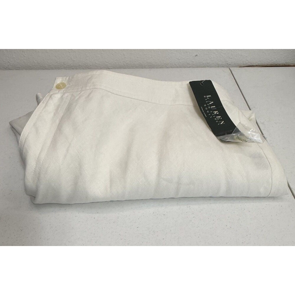 Lauren Ralph Lauren White Linen Maxi Skirt Lined  Women’s Size 20W Coastal NWT - Picture 5 of 11
